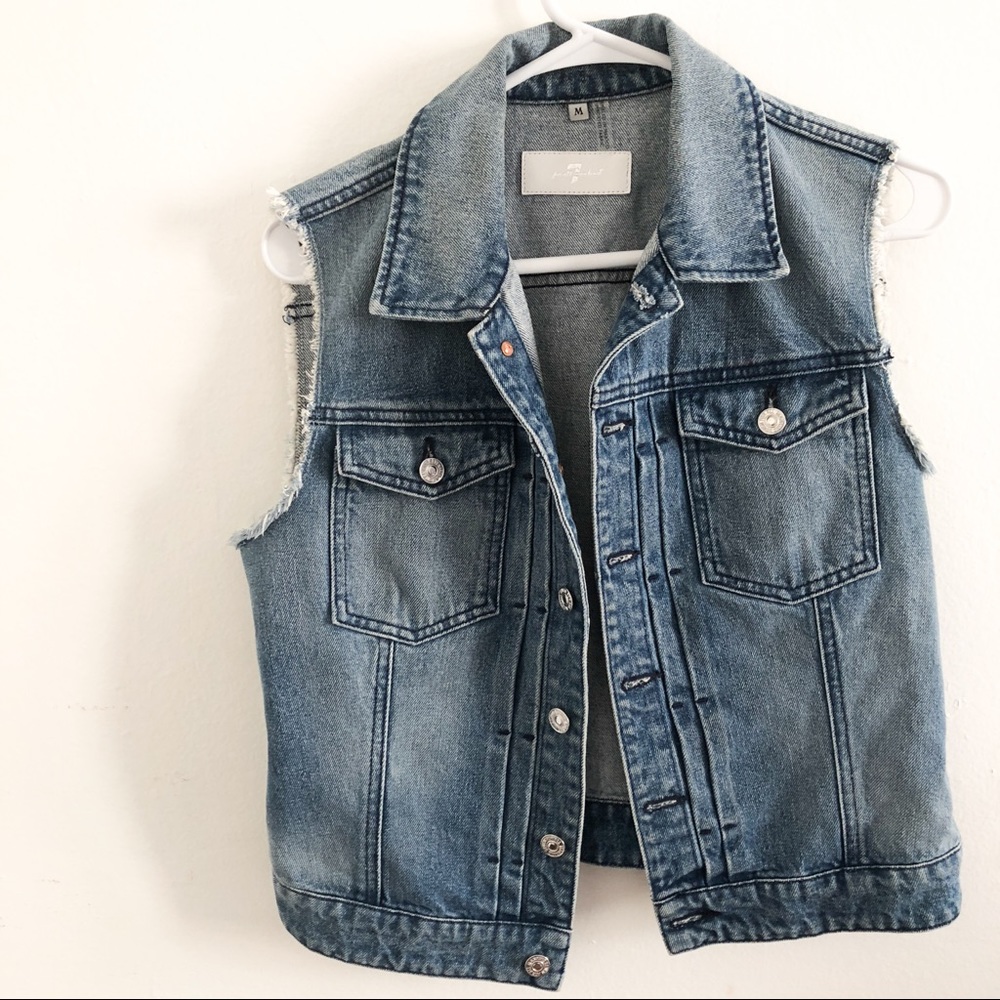 7 For All Mankind Denim Vest | Size Medium